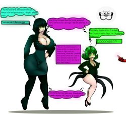    bimbofication brain_drain breast_expansion english_text female_only femsub fubuki_(one_punch_man) mind_break multiple_girls multiple_subs one_punch_man speech_bubble tatsumaki_(one_punch_man) text unaware valentinetiffalexhunter 
