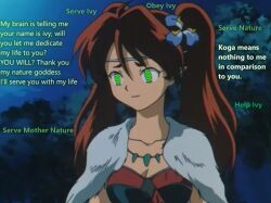 ayame_(inuyasha) corruption femdom femsub inuyasha_(series) manip spiral_eyes