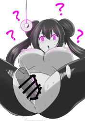  absurdres ajisai_(user_52407368) anus ass bangs breasts censored coin confused double_hair_bun femsub greyscale hair_buns leggings long_hair maledom monochrome nintendo nipples open_mouth pendulum penis pink_eyes pokemon pokemon_black_and_white_2 rosa_(pokemon) sex simple_background spiral_eyes spread_legs sweat topless torn_clothes twintails underboob vaginal white_background 