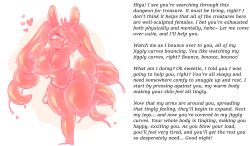 artist_request breasts bunny_ears bunny_girl caption femdom goo_girl heart heart_eyes huge_breasts hypnotic_breasts large_hips manip monster_girl overlordmiles_(manipper) pov pov_sub symbol_in_eyes text