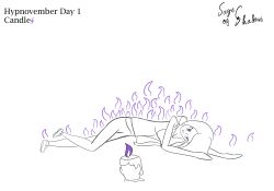 candle eve_(poppetkisses) hypnovember litwick nintendo original pokemon pokemon_(creature) purple_eyes sage_of_shadows