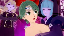 3d alm_(fire_emblem) celica_(fire_emblem) corruption enemy_conversion english_text faye_(fire_emblem) femdom fire_emblem fire_emblem_echoes genny_(fire_emblem) mae_(fire_emblem) silque_(fire_emblem) tagme takumisrealmtf text
