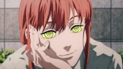 chainsaw_man makima_(chainsaw_man) manip smile spiralwash_eyes yellow_eyes