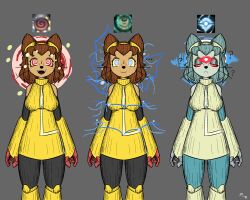  alternate_color_scheme bare_shoulders blue_eyes brown_hair cat_ears cat_girl cat_tail clothed crossover dazed denzeldukito dota dota_2 empty_eyes eye_color_change fangs female_only femsub furry gameoverse gameplay_mechanics goggles goggles_on_head grey_background happy_trance heavy_eyelids kit_bodega_(gameoverse) multiple_methods_of_hypnosis open_mouth red_eyes red_sclera short_hair simple_background smile solo spiral_eyes spiralwash_eyes standing tagme tail yellow_sclera 