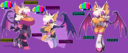  bat_girl bat_wings bigdad brain_drain breasts cleavage dazed dialogue expressionless femsub furry hair_covering_one_eye kaa_eyes large_breasts maledom manip multiple_views rouge_the_bat sonic_the_hedgehog_(series) tagme tech_control text tiechonortheal_(manipper) 