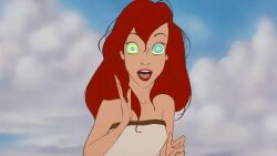  animated animated_gif ariel danieltorresmen_(manipper) disney femsub kaa_eyes manip non_looping open_mouth red_hair solo tagme the_little_mermaid 