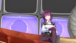  animated bottomless femsub honkai_star_rail kafka_(honkai_star_rail) nude purple_eyes purple_hair sound spiral_eyes tagme topless video voice_acted vynil 