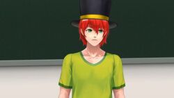 animated blonde_hair changer_(character) chien_vietnam femsub green_eyes humor original red_hair sound spiral tech_control topless video virtual_youtuber voice_acted