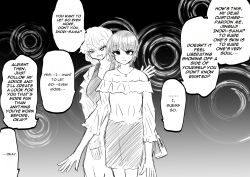  dazed femdom femsub happy_trance hard_translated hypnotic_accessory hypnotic_clothing original speech_bubble symbol_in_eyes text yunhai 