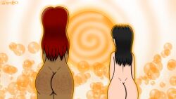  age_difference ass ass_focus dark_skin femboy femsub freckles glowing grey_hair joshua_gray_(mintyboi) light_skin long_hair malesub mind_break mintyboi nude orb original red_hair samantha_hubbard_(mintyboi) size_difference sparkle spiral 