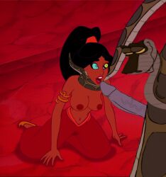  aladdin_(series) bestiality breasts coils disney erection femsub happy_trance harem_outfit kaa kaa_eyes kneeling manip nipples open_mouth penis ponytail princess_jasmine smile snake snake_penis sneakysnake_(manipper) the_jungle_book topless veins wet wet_clothes 