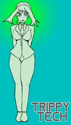  breasts female_only femsub forced_employee large_breasts long_hair may nintendo pokemon pokemon_ruby_sapphire_and_emerald sasirre solo spiral_eyes suit symbol_in_eyes tech_control western 