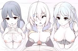  animated animated_gif breasts cum cum_on_body cum_on_breasts drool empty_eyes expressionless femsub greyscale hamakaze_(kantai_collection) hypnosisisgreat_(manipper) inverted_nipples kantai_collection kneeling large_breasts long_hair maledom manip multiple_girls multiple_subs open_mouth paizuri pendulum penis pubic_hair topless uni8 urakaze_(kantai_collection) ushio_(kantai_collection) 