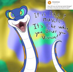 alexander717 kaa_eyes male_only slithers_(furtherhypnosis) snake solo text