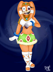  bagel_of_time boom_boo claws fangs femsub furry gloves necklace open_mouth possession sandals skirt sonic_the_hedgehog_(series) tikal 