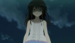  empty_eyes expressionless femdom femsub long_hair mikan_yuuki official outdoors screenshot tagme to_love_ru to_love_ru_darkness 