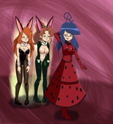 bell breasts bunny_girl ember_rouge_(thf772) idpet marinette_dupain-cheng miraculous_ladybug original reverse_bunnysuit sailor_jupiter sailor_moon_(series)