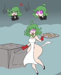  angry apron breasts comic domestication drool female_only femsub green_hair happy_trance housewife huge_hips large_breasts lordebonfuze naked_apron one_punch_man open_mouth short_hair spiral_eyes stepfordization symbol_in_eyes tatsumaki_(one_punch_man) tray 