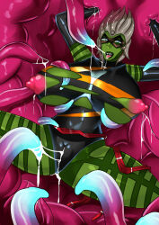  alien breast_expansion breasts corruption cum cum_in_mouth cum_in_pussy femsub gloves green_skin huge_breasts leotard long_hair marvel_comics mask ms._marvel opera_gloves pussy spit_trail spread_legs super_hero tentacle_in_mouth tentacles transformation zxc 