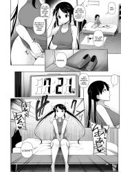 black_hair bottomless bouncing_breasts breasts comic cum cum_in_pussy dialogue empty_eyes expressionless fellatio greyscale hair_pulling large_breasts long_hair missionary monochrome nipple_tweak nude paizuri penis sakamata_nerimono school_uniform sex short_hair sisters spanish tagme text topless twintails ugly_bastard