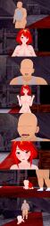 absurdres bald breasts dialogue english_text fat femsub maledom nintendo nipples no_eyes nude prostration pyra_(xenoblade) red_eyes red_hair short_hair sugus text ugly_bastard xenoblade_chronicles xenoblade_chronicles_2