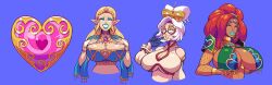 bimbofication blonde_hair breast_expansion female_only femsub huge_breasts large_breasts princess_zelda psyfly purah red_hair tagme the_legend_of_zelda urbosa white_hair