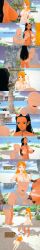 absurdres ahegao altered_common_sense anal_beads bald black_hair blue_eyes body_writing breast_grab breasts censored chains closed_eyes dialogue english_text eye_roll fat femsub groping kneeling long_hair maledom multiple_girls multiple_subs nami_(one_piece) nico_robin nipple_piercing nipples no_eyes nude one_piece open_mouth orange_eyes orange_hair penis piercing pubic_hair pussy sex_toy sugus sunglasses tan_skin tattoo text tongue tongue_out ugly_bastard