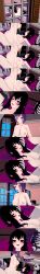 absurdres black_hair breasts closed_eyes dialogue empty_eyes english_text expressionless female_only femdom femsub futanari lia_(ophelia's_dollhouse) long_hair multiple_girls nipples nude ophelia's_dollhouse ophelia_(ophelia's_dollhouse) purple_eyes purple_hair sex short_hair text vaginal zenin1