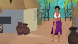  animated anklet bare_legs barefoot black_hair breasts brown_eyes cleavage clothed coils curvy disney earrings eyelashes femsub happy_trance heart heavy_eyelids jewelry jungle kaa kaa_eyes kneeling kvfx long_hair maledom masturbation memory_lapse messy_hair nude open_mouth ping ponytail pussy shanti sleep_command sleepy smile snake snake_boy sound sparkle spread_legs text the_jungle_book video 