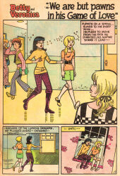 archie_(series) betty_cooper black_hair blonde_hair comic empty_eyes expressionless female_only femsub open_mouth  text veronica_lodge western zombie_walk