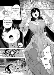  artist_request black_hair comic femsub maledom monochrome tagme text 