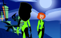 ann_possible black_hair bodysuit disney doctor expressionless female_only femdom femsub fitzoblong hypnotic_accessory kim_possible_(series) long_hair microchip milf red_hair shego short_hair spiral_eyes standing standing_at_attention symbol_in_eyes tech_control western