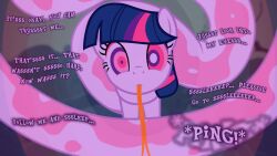  animals_only badumsquish caption dialogue femdom forked_tongue furry horse_girl hypnotic_eyes kaa_eyes looking_at_viewer manip monster_girl my_little_pony naga_girl pov pov_sub purple_hair sleep_command snake snake_girl suppas_(manipper) tail text tongue twilight_sparkle 