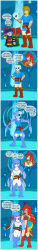  absurdres accidental_hypnosis before_and_after breasts breath_of_the_wild comic dragon-fangx femsub fish_boy fish_girl furry genderswap hypnotic_accessory large_breasts link malesub mask nintendo sidon spiral_eyes surprised symbol_in_eyes tagme text the_legend_of_zelda transformation transgender translated zora 