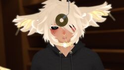  black_sclera male_only malesub open_mouth pendulum vrchat white_hair 