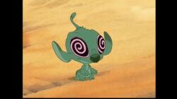  alien alien_boy animated animated_gif disney hypnotic_eyes lilo_and_stitch short_hair spiral_eyes swirly symbol_in_eyes western 