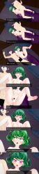  absurdres angry anoni_hypno aware black_hair blood body_control breasts censored cum cum_in_pussy dialogue english_text eye_color_change femsub glasses green_eyes green_hair maledom nipples nude one_punch_man orgasm penis pink_eyes pussy short_hair spiral spiral_eyes split_personality sweat symbol_in_eyes tatsumaki_(one_punch_man) text 