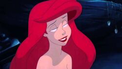 ariel disney empty_eyes happy_trance hypno-scream_(manipper) red_hair smile the_little_mermaid