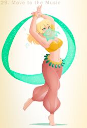 blonde_hair dancing disguised_hypnotist green_eyes happy_trance hypnovember music parsee_mizuhashi tagme touhou veil