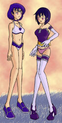 alexdemitri blue_hair empty_eyes expressionless femsub he_is_my_master izumi_sawatari lingerie open_mouth sailor_mercury sailor_moon_(series) sailor_saturn short_hair standing standing_at_attention thighhighs underwear