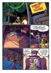  border chortles_(keeperika) clown comic death english_text keeper_of_pots nightmare_fuel original rottytops shantae_(series) speech_bubble tears text 