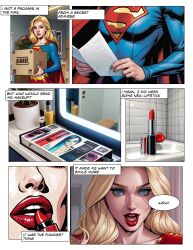  ai_art corruption dc_comics supergirl tagme text transformation 