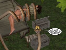 3d archita_(presidus) comic dead_source disney kaa olivia_green original presidus tagme the_jungle_book