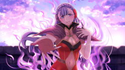  breasts cleavage_cutout corruption ephikro0810 fire_emblem fire_emblem_echoes nintendo pov rinea_(fire_emblem) tagme witch 