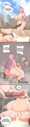  absurdres black_eyes breasts calliope_mori cum cum_in_pussy dialogue english_text futanari hololive horse_penis huge_cock hypnotized_rapist kiara_takanashi large_penis long_hair nipples nude open_mouth orange_hair orgasm penis pink_hair pussy rape sex sex_toy sweat text tongue tongue_out vaginal woomochichi 