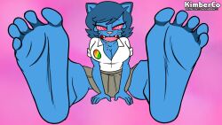 barefoot blue_hair breasts cat_girl drool feet female_only femsub foot_focus furry happy_trance huge_feet kimberco milf nicole_watterson open_mouth solo spiral_eyes symbol_in_eyes text the_amazing_world_of_gumball western