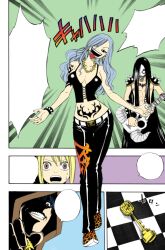 98monehp blue_hair comic corruption fairy_tail hypnotic_audio hypnotic_music jellal_fernandes juvia_loxar long_hair lucy_heartfilia sketch tattoo text tongue tongue_out traditional transformation