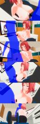 3d blue_eyes custom_maid_3d_2 empty_eyes expressionless lolislove nipples office office_lady paizuri red_hair