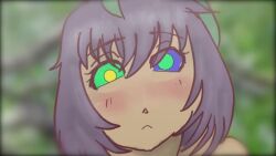  animated bikini blush breasts coils drool female_only femsub kaa_eyes original otherpics silver_hair snake sound video voice_acted 