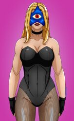 absurdres black_canary blonde_hair breasts choker cleavage corruption dc_comics female_only femsub fishnets happy_trance large_breasts long_hair megaguardain starro super_hero western